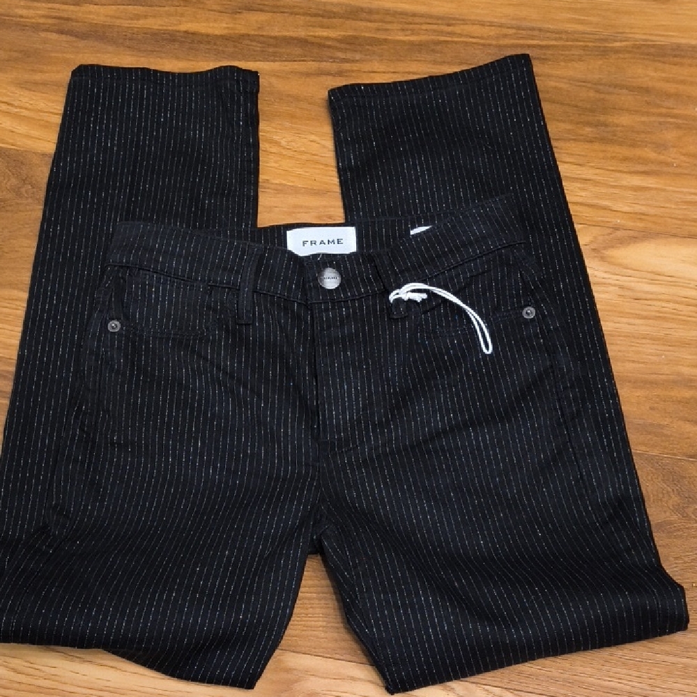 Frame Hetfield Le High Straight Cropped Jeans